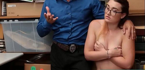  Mall Officer Manipulating Young Teen Thief to get Naked Kat Monroe - Teenrobbers.com